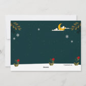 Sinterklaas en zijn paard Kerst kerstkaart (Achterkant)