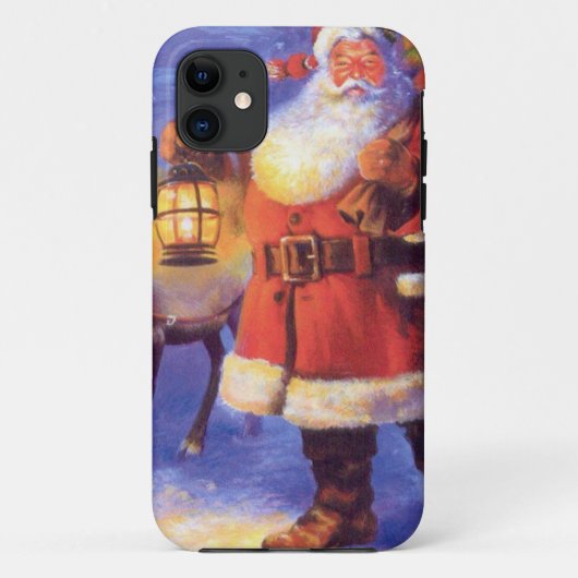 Sinterklaas en zijn rendier Case-Mate iPhone case (Achterkant)