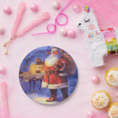 Sinterklaas en zijn rendier papieren bordje (Feest)