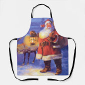 Sinterklaas en zijn rendier schort (Voorkant)