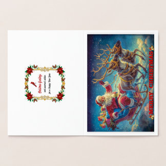 Sinterklaas en zijn rendieren folie kaarten