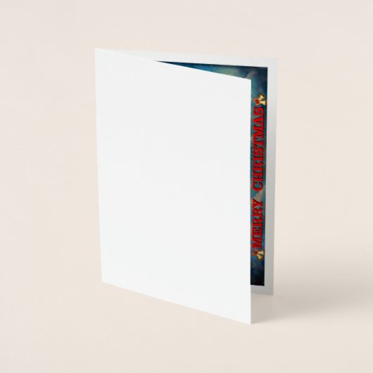 Sinterklaas en zijn rendieren folie kaarten (Voorkant)