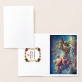 Sinterklaas en zijn rendieren folie kaarten (Display)