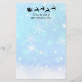 Sinterklaas en zijn vliegende rendier briefpapier (Voorkant)