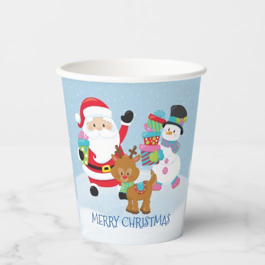 Sinterklaas en zijn vrienden Papieren beker (Voorkant)