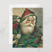 Sinterklaas Evergreen Stack of Toys Feestdagenkaart (Voorkant / Achterkant)