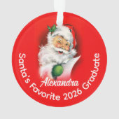 Sinterklaas' favoriete aangepaste klas van 2026 af ornament (achterkant)