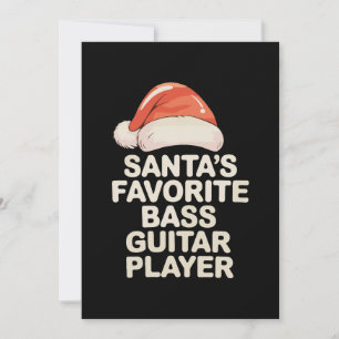 Sinterklaas' favoriete basgitaarspeler kerstmis Ke Kaart