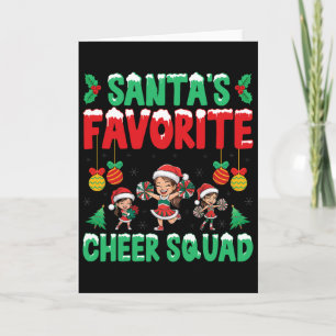 Sinterklaas' favoriete cheerleaders Kerstmis Kaart