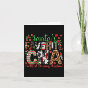 Sinterklaas Favoriete Cna Gecertificeerde Verpleeg Kaart