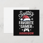 Sinterklaas' Favoriete Gamer Gepersonaliseerde Gam Feestdagenkaart (Voorkant / Achterkant)
