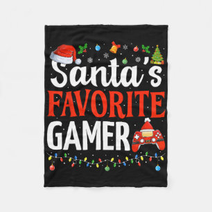 Sinterklaas' favoriete gamer kerst grappige gamen  fleece deken