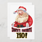 Sinterklaas Favoriete Ho Feestdagenkaart (Voorkant / Achterkant)