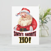 Sinterklaas Favoriete Ho Feestdagenkaart (Staand voorkant)