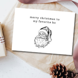 Sinterklaas' Favoriete Ho Grappige Kerstkaart  Briefkaart