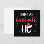 Sinterklaas Favoriete Ho Kerstmis Matching Vakanti Feestdagenkaart (Voorkant / Achterkant)