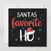 Sinterklaas Favoriete Ho Kerstmis Matching Vakanti Feestdagenkaart (Voorkant)