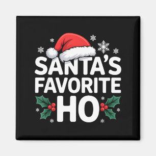 Sinterklaas Favoriete Ho T-shirt Grappige Kerst Gr Magneet