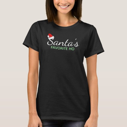Sinterklaas' Favoriete Ho Zwarte T-shirt (Voorkant)