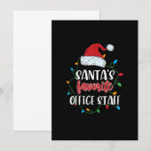 Sinterklaas' Favoriete Kantoorpersoneel Kerstverli Kaart (Voorkant / Achterkant)