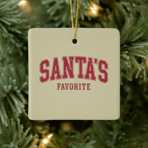 Sinterklaas Favoriete Kerstcadeau Grappig Festief Keramisch Ornament