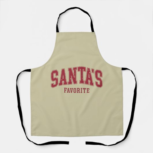 Sinterklaas' Favoriete Kerstcadeau Grappig Festief Schort (Voorkant)