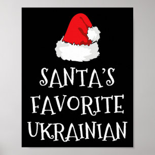 Sinterklaas' favoriete Oekraïense Kerst Grappige H Poster