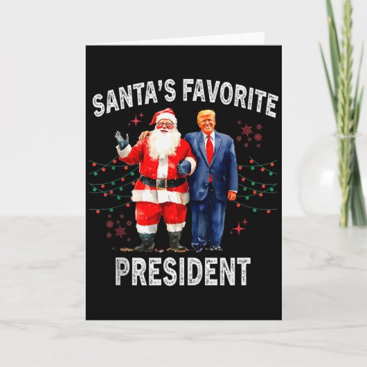 Sinterklaas Favoriete President Fun Trump Tank Top Kaart (Voorkant)
