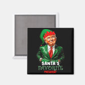 Sinterklaas' favoriete president grappig Trump Magneet (Voorkant / Achterkant)