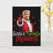Sinterklaas' favoriete president grappige Sinterkl Kaart (Gele Bloem)