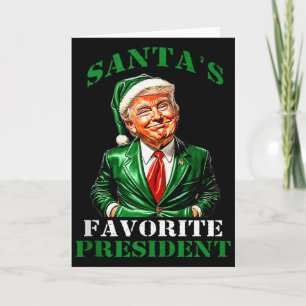 Sinterklaas' favoriete president grappige Sinterkl Kaart
