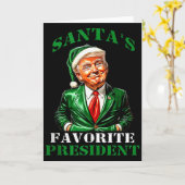 Sinterklaas' favoriete president grappige Sinterkl Kaart (Gele Bloem)