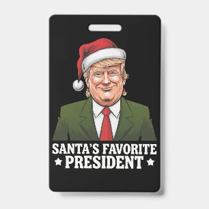 Sinterklaas' favoriete president grappige Trump ke Badge