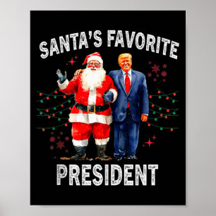 Sinterklaas' favoriete president grappige Trump ta Poster