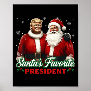 Sinterklaas Favoriete President Kerst Cute Trump H Poster