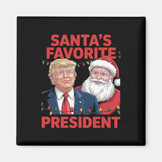 Sinterklaas' favoriete president Sinterklaas Trump Magneet (Voorkant)