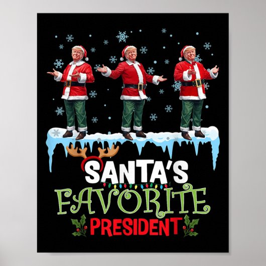 Sinterklaas Favoriete President Sinterklaas Trump Poster (Voorkant)
