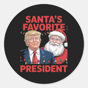 Sinterklaas' favoriete president Sinterklaas Trump Ronde Sticker