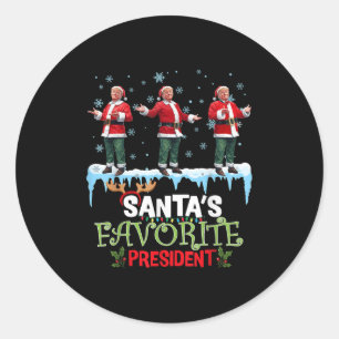 Sinterklaas favoriete president Sinterklaas Trump Ronde Sticker