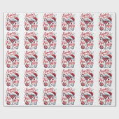 Sinterklaas' favoriete puinhoop, kerst cadeaupapier (Vlak)