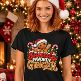 Sinterklaas' favoriete rode kop - Grappig kerstont T-shirt