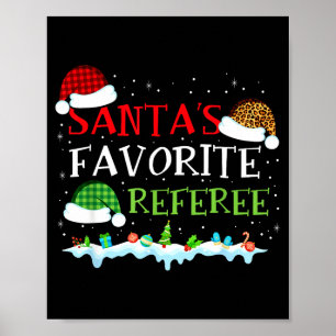Sinterklaas' favoriete scheidsrechter leuke kerst poster