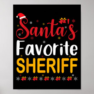 Sinterklaas Favoriete Sheriff Bijpassende Familie Poster