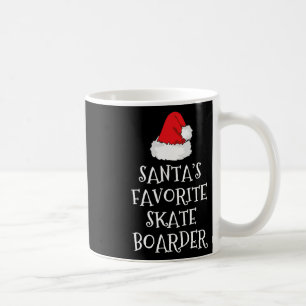 Sinterklaas' favoriete skateboarder grappige kerst koffiemok