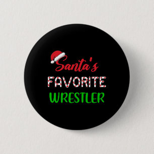 Sinterklaas' favoriete worstelaar Funny Wrestling  Ronde Button 5,7 Cm