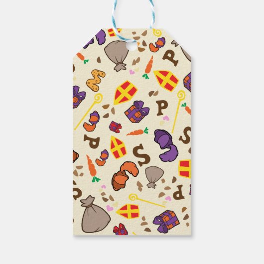 Sinterklaas Feest Cadeaulabel (Achterkant)