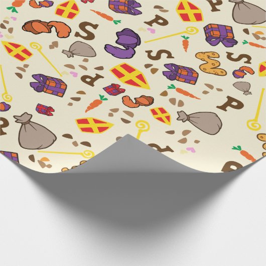 Sinterklaas Feest Cadeaupapier (Hoek)