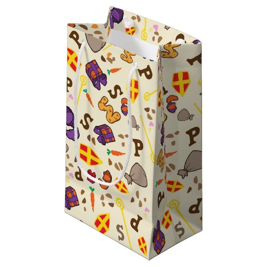 Sinterklaas Feest Klein Cadeauzakje (Voorkant Gekanteld)
