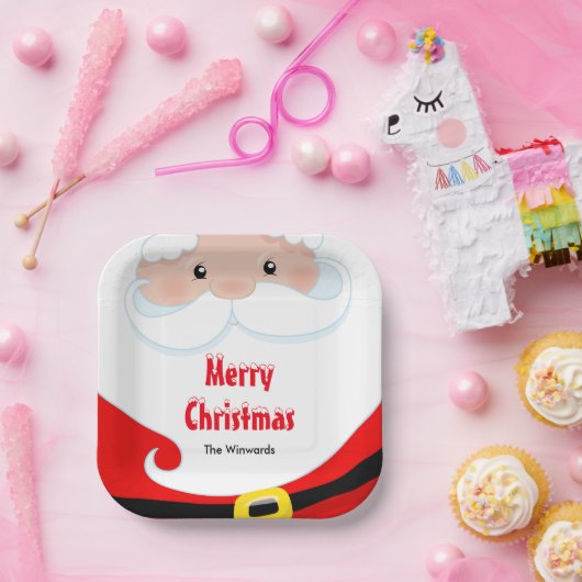 Sinterklaas feestdag Vrolijk kerstfeest Papieren Bordje (Feest)