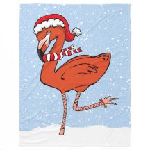 Sinterklaas Flamingo Fleece Deken